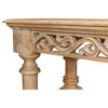 Fowler Carved Console With Shelf Solid Wood