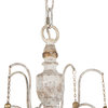 LNC 5-Lights French Country Distressed Gray Wood Empire Shade Chandelier
