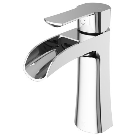 VIGO Paloma Single Hole Bathroom Sink Faucet, Chrome