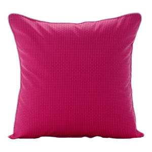 Pink Throw Pillow Cover Ruched Pink Solid Color Satin Dreamy Hot
