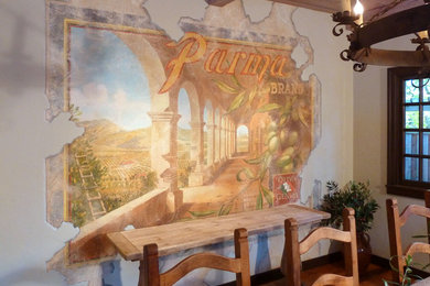 Farmhouse dining room photo in San Francisco