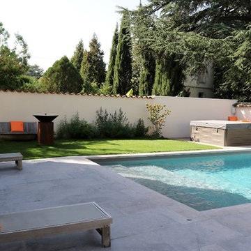 Une terrasse jardin