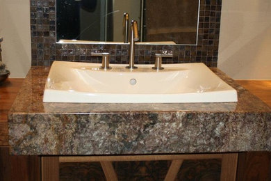 Inspiration for a contemporary bathroom remodel in Grand Rapids