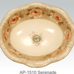 Hand Painted Drop-in Sinks by Atlantis Porcelain Art - Products