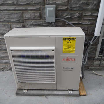 Ductless Air conditioning inside unit and outside unit pictures