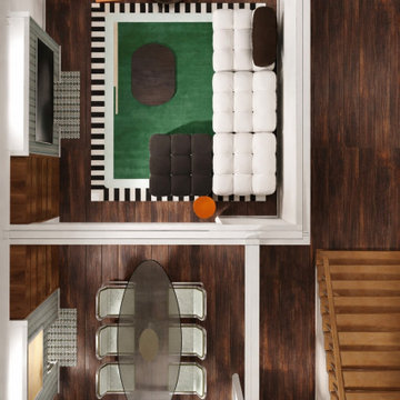 Floor plan / Bold eclectic London Interior