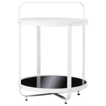 Barcroft Glass-Top End Table