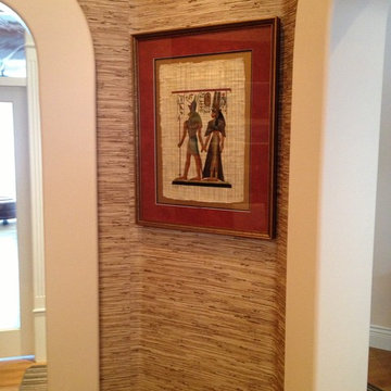 Copper Threaded Savana Grasscloth Dining Room Re-Do