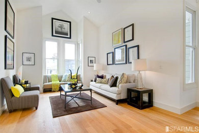 Inspiration for a modern living room remodel in San Francisco