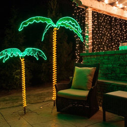 Rope Light Palm Trees - Christmas Trees