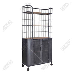 WHEEL CABINET BOOK SHELF - Home Office Furniture
