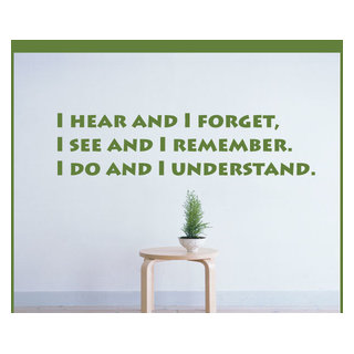 I Hear Vinyl Wall Decal businessquotes10, 60 in. - Contemporary - Wall ...