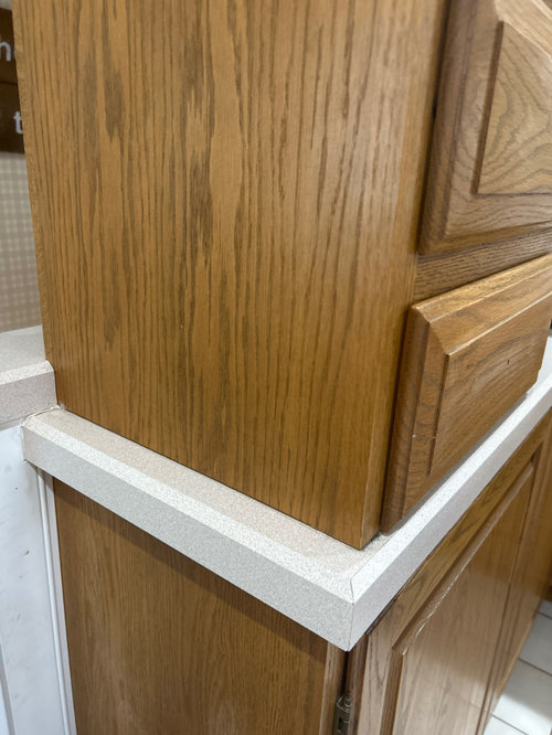 How to replace countertop when sits on it