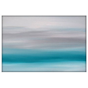 Abstract Seascape Landscape Original Acrylic Modern Painting on Canvas 36x48