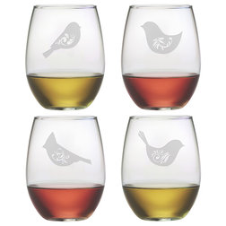 Contemporary Wine Glasses by Susquehanna Glass Company