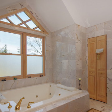 Superb Bathroom with New Wood Windows - Renewal by Andersen LI NY