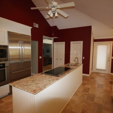 Kitchen Given an Earthy Red Color