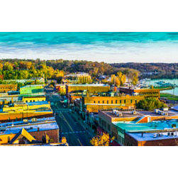 Panorama of downtown Stillwater, Minnesota - Photographs