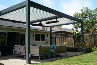 Design ideas for a landscaping in San Francisco with a pergola.