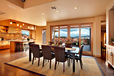 Example of a southwest dining room design in Salt Lake City