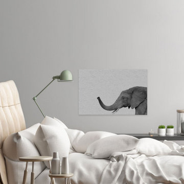 "Side Elephant II" Painting Print on Wrapped Canvas