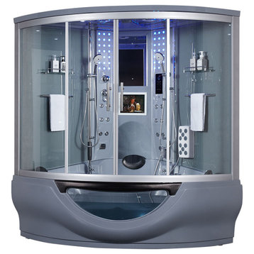 Platinum Superior Steam Shower w/ Heated Massage Bathtub Whirlpool Hot Tub Sauna