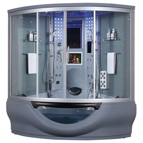 Platinum Superior Steam Shower w/ Heated Massage Bathtub Whirlpool Hot Tub Sauna