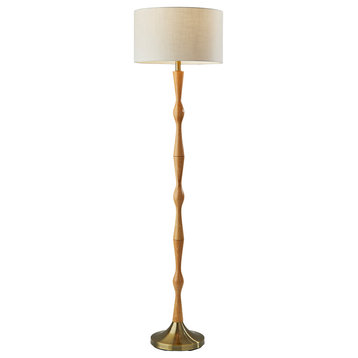 Eve Floor Lamp, Natural, 61.25"