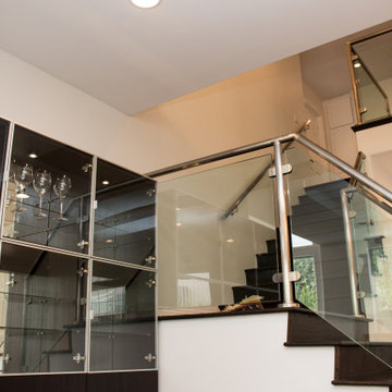 High Ceiling Conversion with Glass Railing