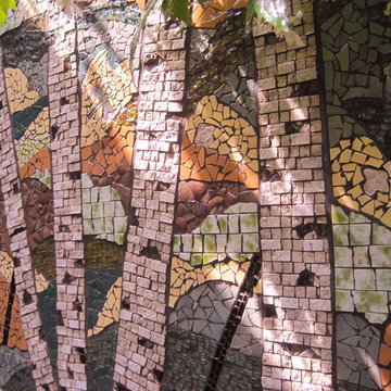 Patio Birch Trees Mosaic