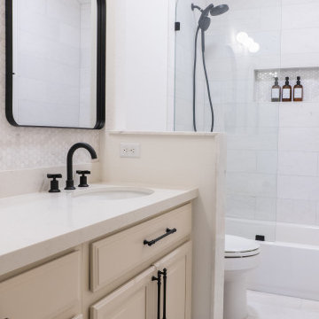 Transitional Guest Bathroom Renovation Austin TX