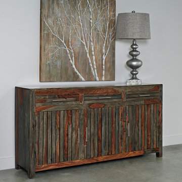 Capri Olive Grey Credenza