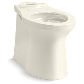 Kohler K-20485 Irvine Elongated Chair Height Toilet Bowl Only - Biscuit