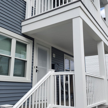 CertainTeed Vinyl Siding, Harvey Windows, TimberTech AZEK Porch, Fall River, MA