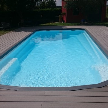 TERRASSE COMPOSITE HABITATION + PISCINE COQUE = RENOVATION...