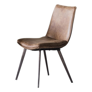 Hinks Retro-Chic Dining Chairs, Set of 2, Brown