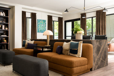 Inspiration for a contemporary home design remodel in Dallas