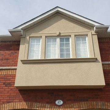 BAY WINDOW - SPRAY FOAM WITH EXTERIOR STUCCO CLADDING