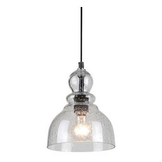 Seeded Gl Pendant Lighting Houzz Pendant With Handn Clear Seeded Gl Oil Rubbed Bronze