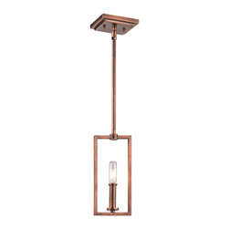 Kichler Archibald 1-Light Mini Pendant in Antique Copper - Products