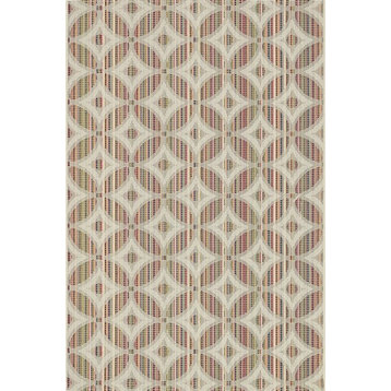 In/out Easy Care Ibiza IB-05 Area Rug, Ivory and Multi, 1'9"x2'9"