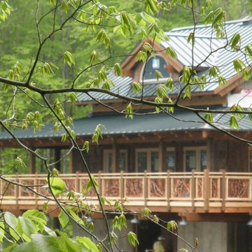 Lake at Lissara Lodge Deck Railing