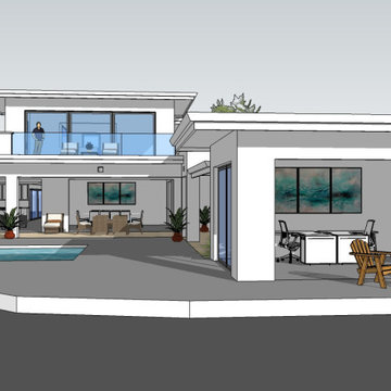 Zero Net Energy (ZNE) Contemporary new home