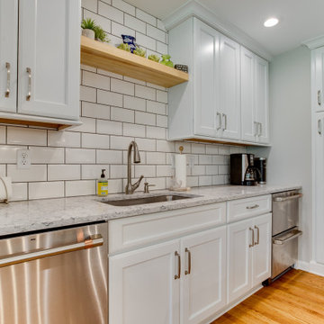 Transitional Two-Finish Kitchen Design Annapolis, MD