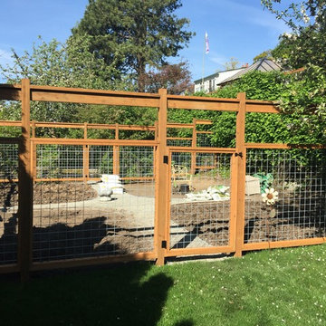 New Lawn, irrigation, drainage, and Deer Proof Hog Wire Fencing
