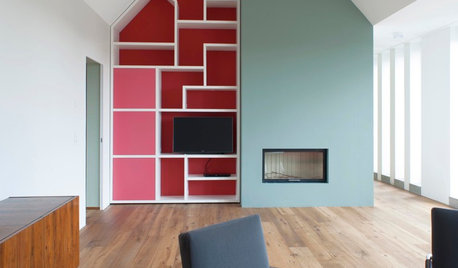 Architektur: Farbenfrohe Maisonette in der Kölner Dachlandschaft