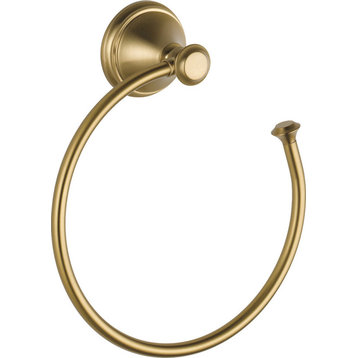 Delta Cassidy Towel Ring, Champagne Bronze, 79746-CZ