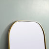 Elegant Decor Metal Frame Arch Full Length Mirror 32X76"