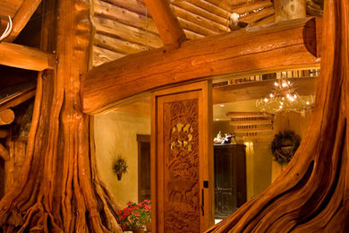 Mountain style entryway photo in Vancouver