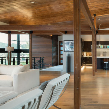 Kitchen + Living Room